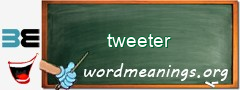 WordMeaning blackboard for tweeter